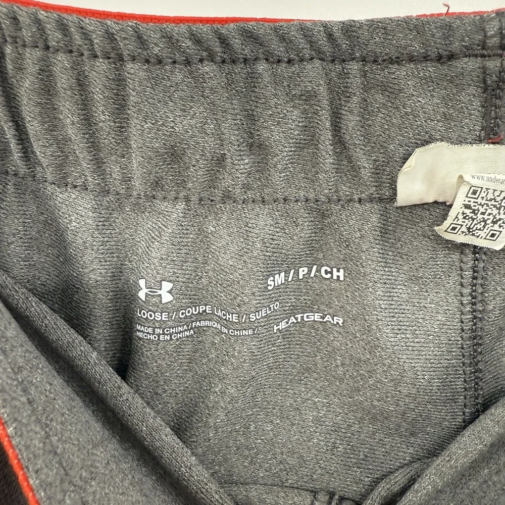 Under‎ Armour Shorts Womens Small Loose Fit Gray Orange Running Activewear Gym